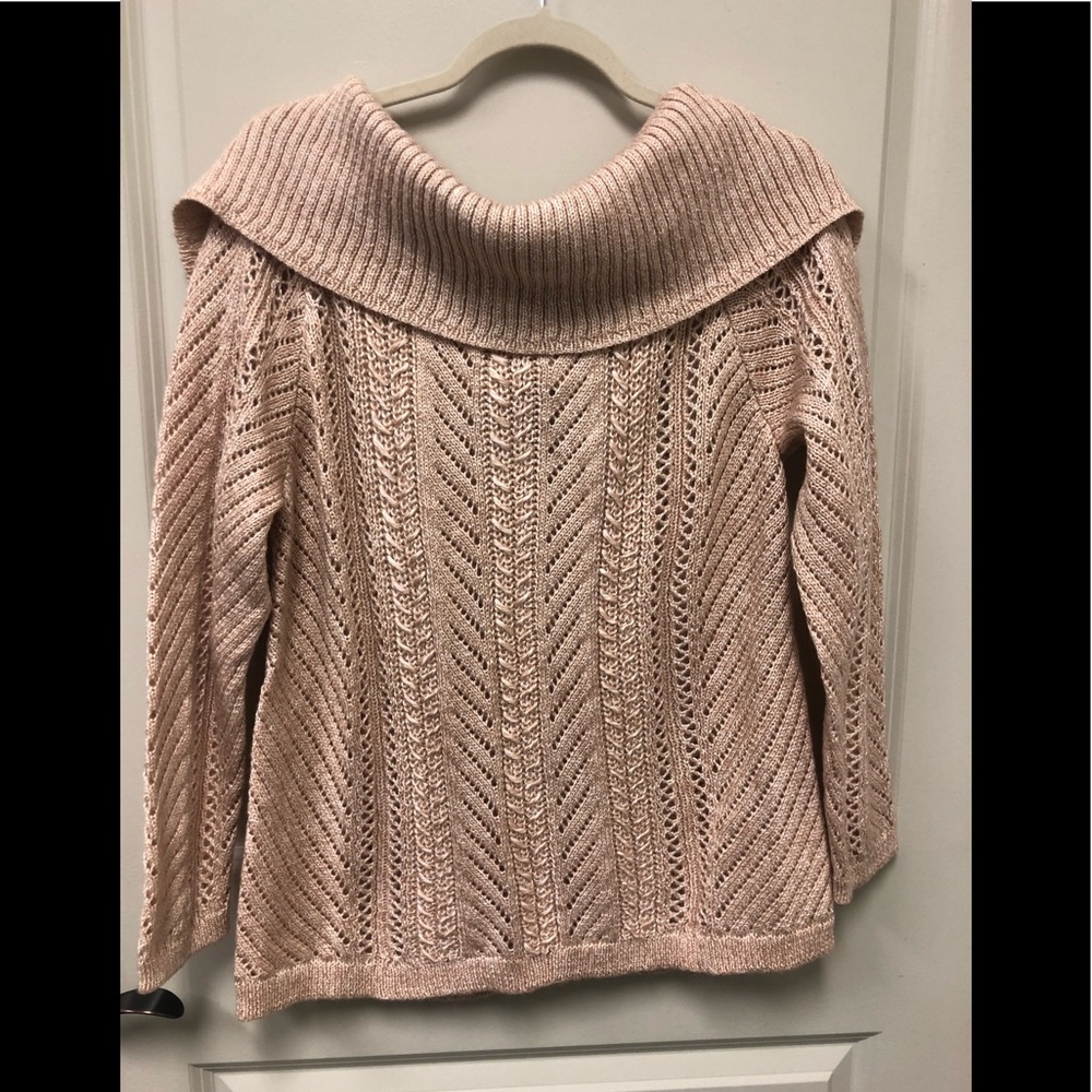 White House black market blush sweater